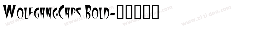 WolfgangCaps Bold字体转换